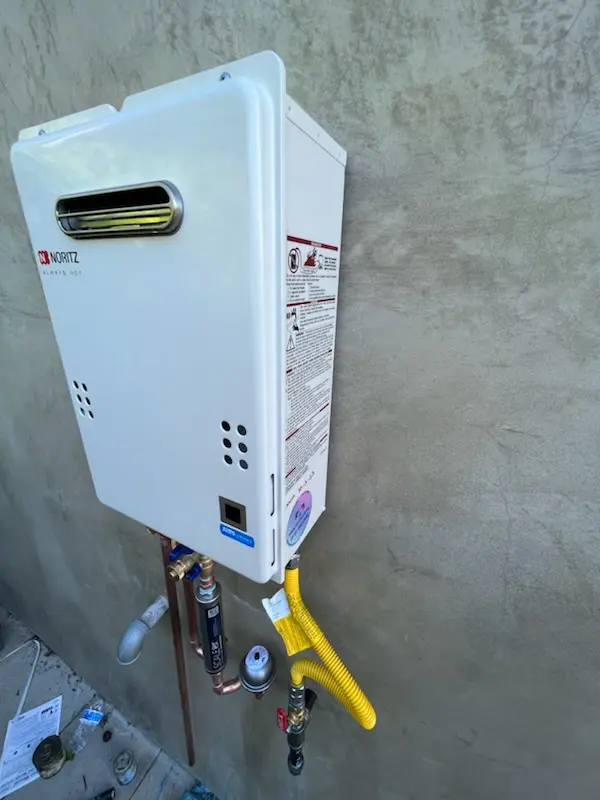 Tankless water heater installation for Roberts homes
